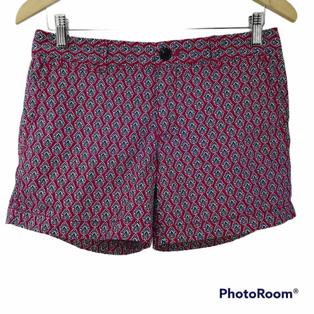 NWT Banana Republic Factory Paisley 5" Shorts Size 2 Stretch Casual Retro